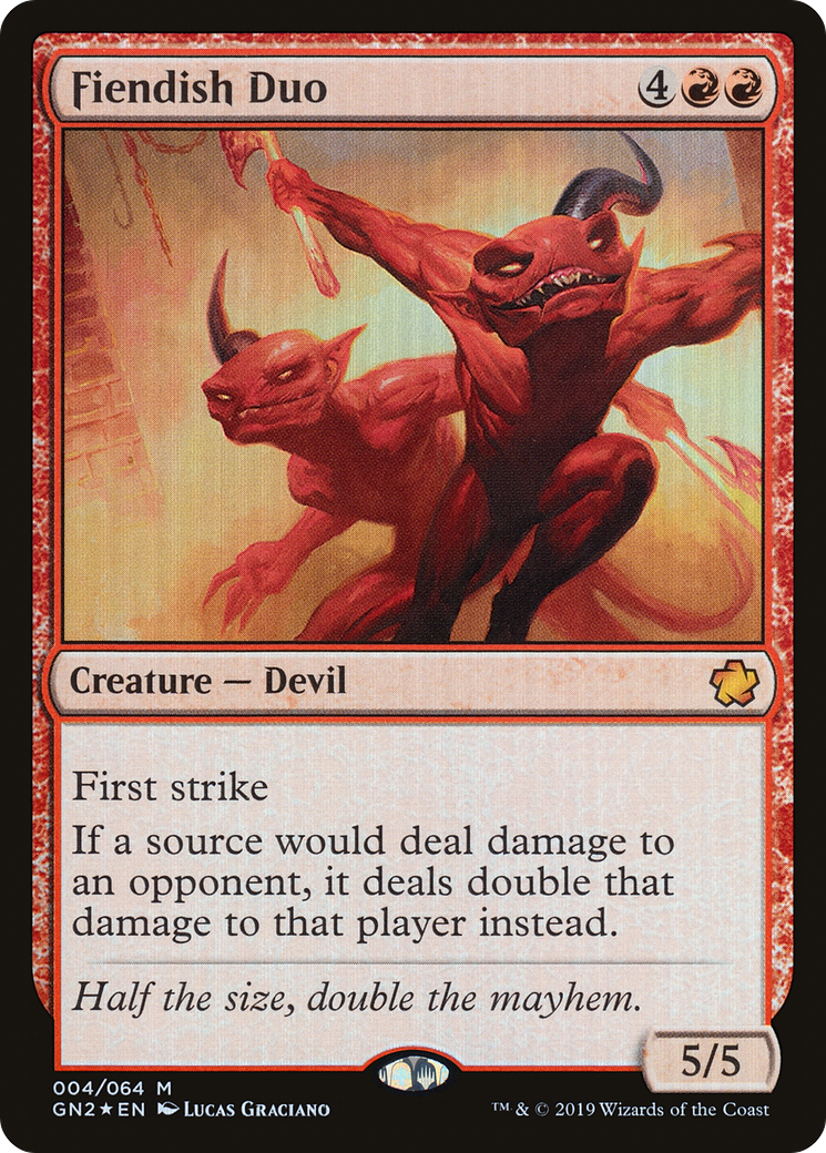 Image of Fiendish Duo (GN2-004) - Game Night 2019 Foil