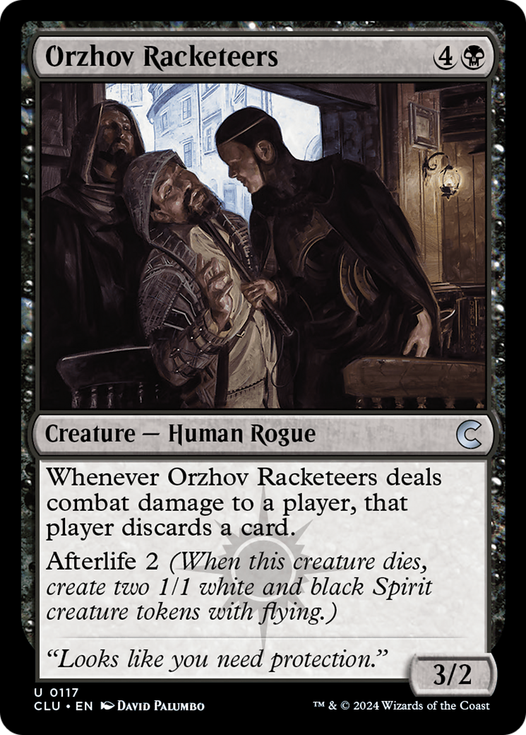 Image of Orzhov Racketeers (CLU-117) - Ravnica: Clue Edition