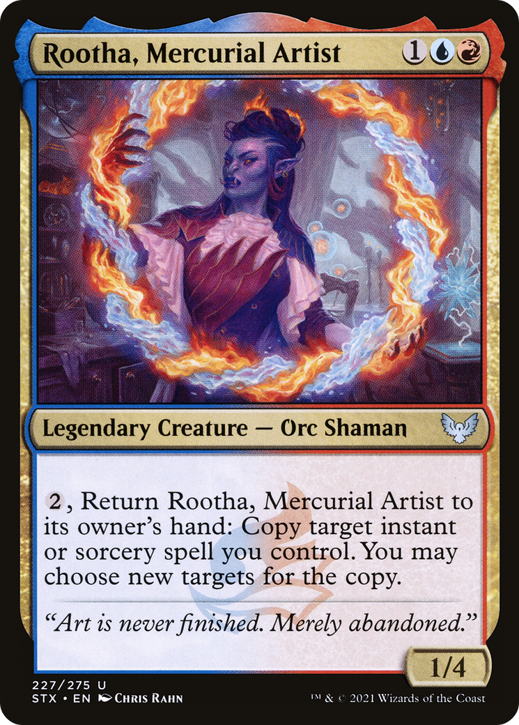 Image of Rootha, Mercurial Artist (STX-227) - Strixhaven: School of Mages Foil