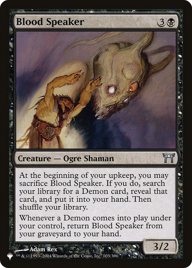 Image of Blood Speaker (LIST-CHK-103) - The List