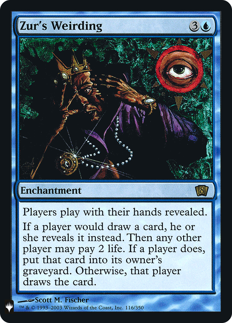 Image of Zur's Weirding (LIST-8ED-116) - The List Foil