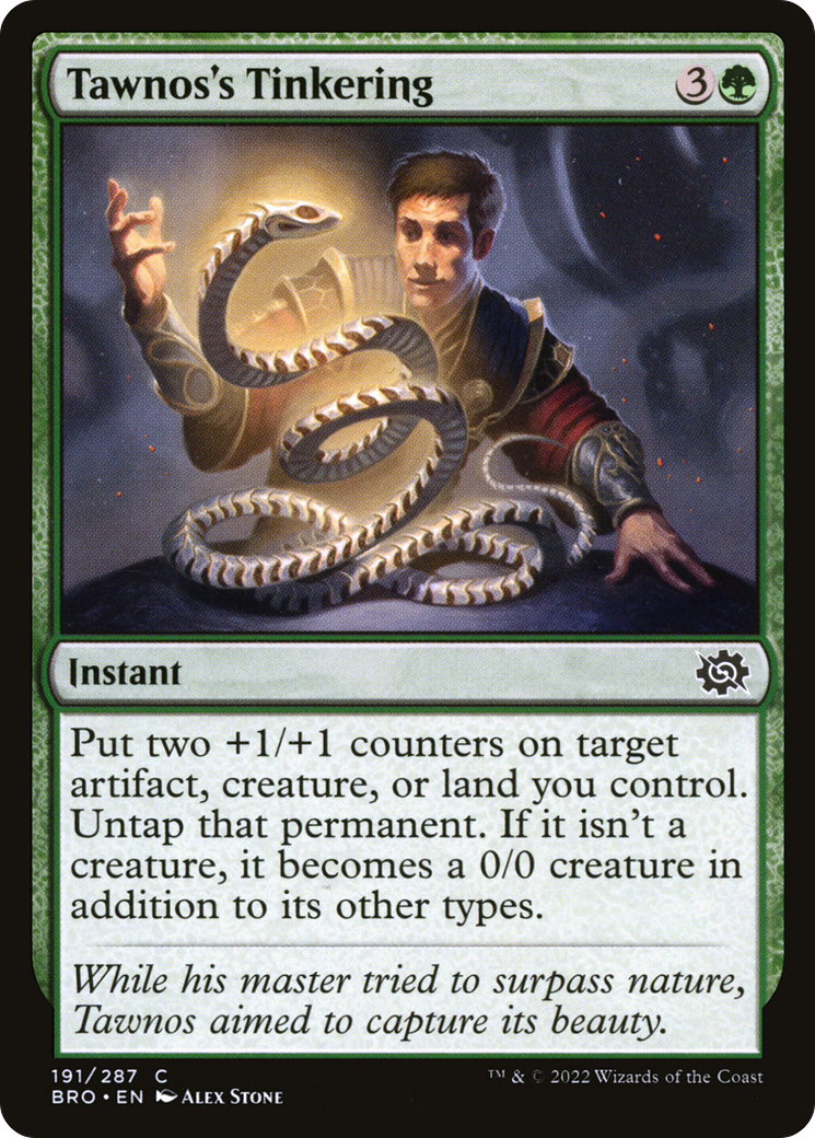 Image of Tawnos's Tinkering (BRO-191) - The Brothers' War Foil