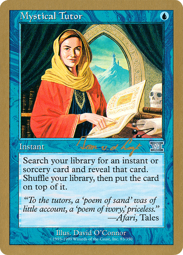 Image of Mystical Tutor - 2000 Tom van de Logt (6ED) (WCD-) - World Championship Decks 2000