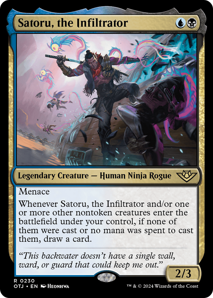 Image of Satoru, the Infiltrator (OTJ-230) - Outlaws of Thunder Junction