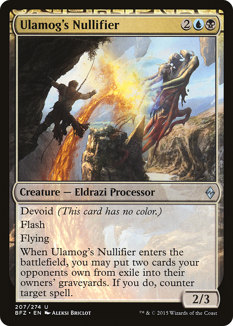 Image of Ulamog's Nullifier (BFZ-207) - Battle for Zendikar: (devoid)