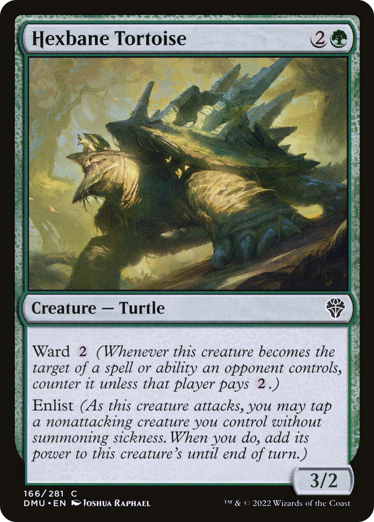 Image of Hexbane Tortoise (DMU-166) - Dominaria United Foil