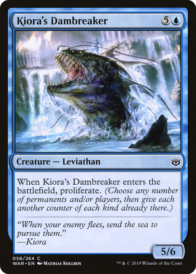 Image of Kiora's Dambreaker (WAR-058) - War of the Spark
