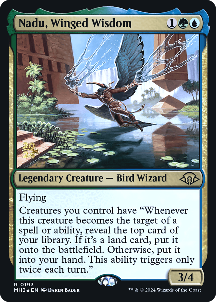 Image of Nadu, Winged Wisdom (PRE-193) - Modern Horizons 3 Promos Foil