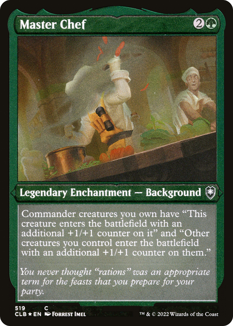 Image of Master Chef (Foil Etched) (CLB-519) - Commander Legends: Battle for Baldur's Gate Foil