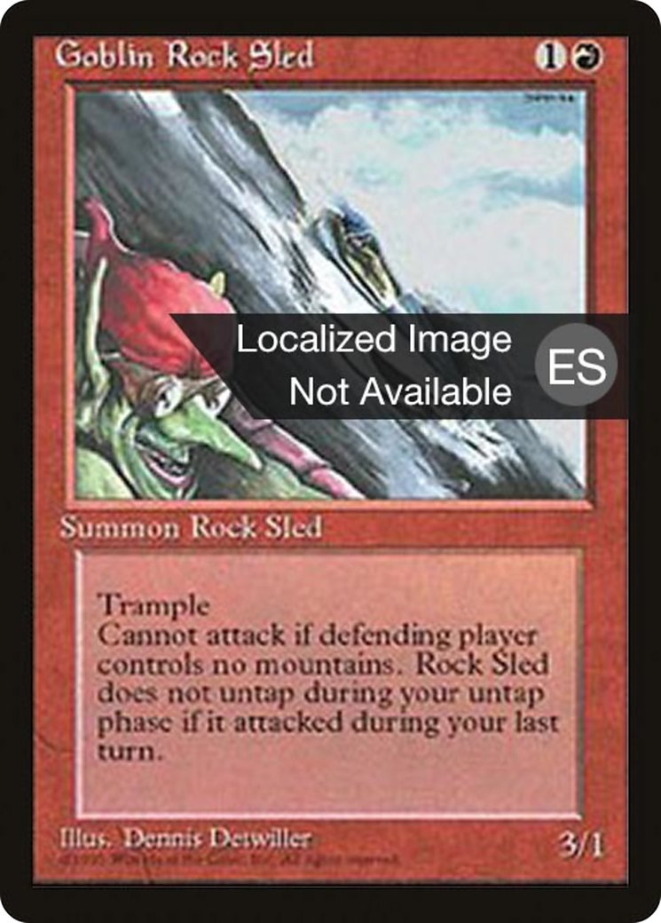 Image of Goblin Rock Sled (4BB-) - Fourth Edition Foreign Black Border