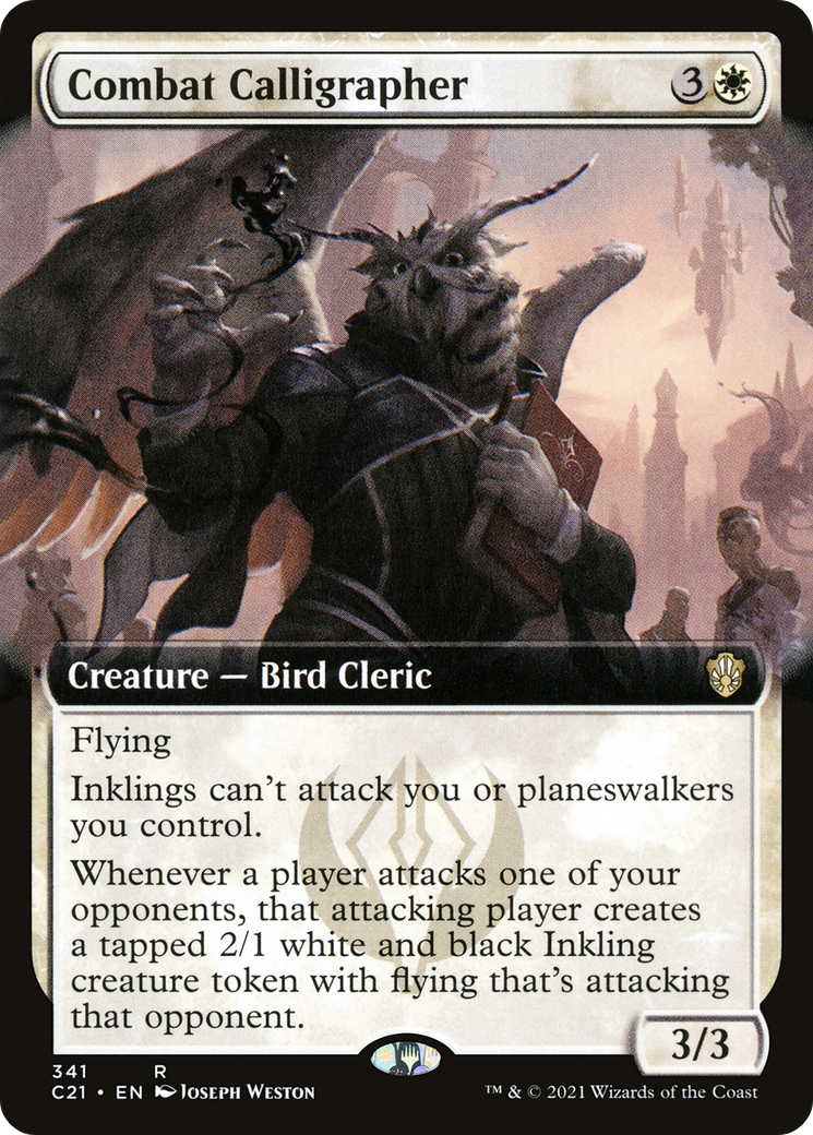 Image of Combat Calligrapher (Extended Art) (C21-341) - Commander 2021: (Extended Art)