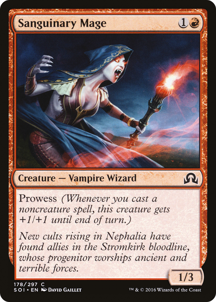 Image of Sanguinary Mage (SOI-178) - Shadows over Innistrad Foil