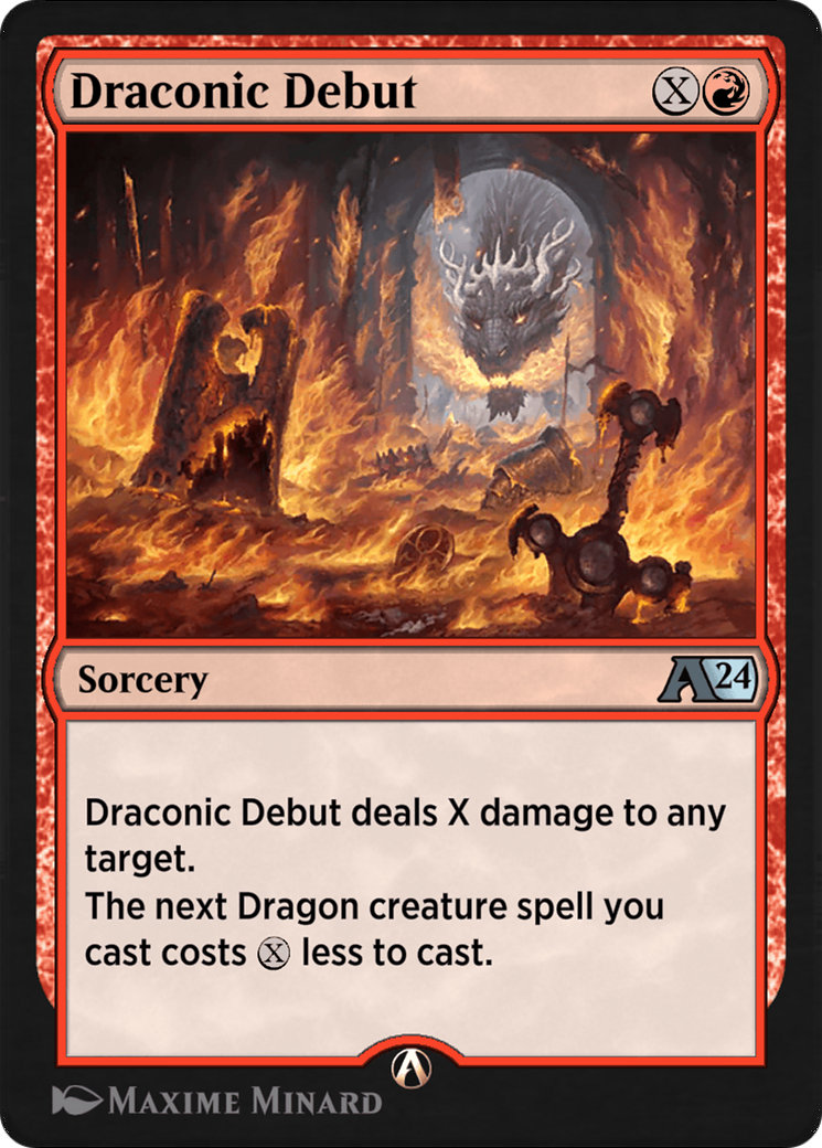 Image of Draconic Debut (YWOE-009) - Alchemy: Wilds of Eldraine