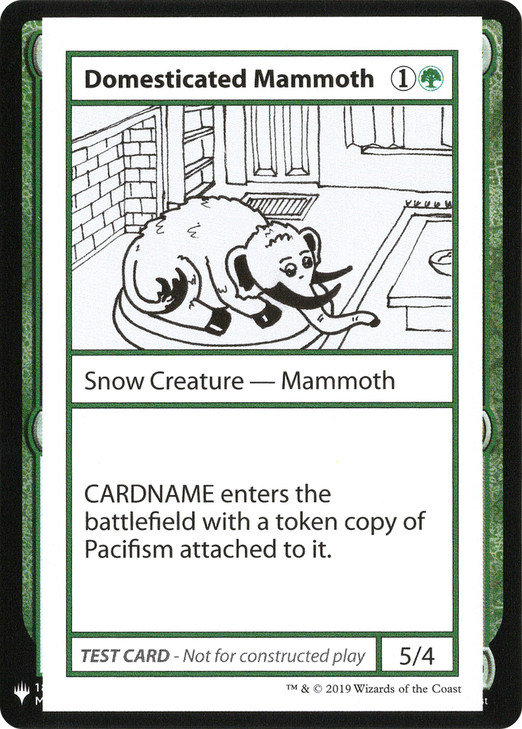 Image of Domesticated Mammoth (CMB1-072) - Mystery Booster Playtest Cards 2019