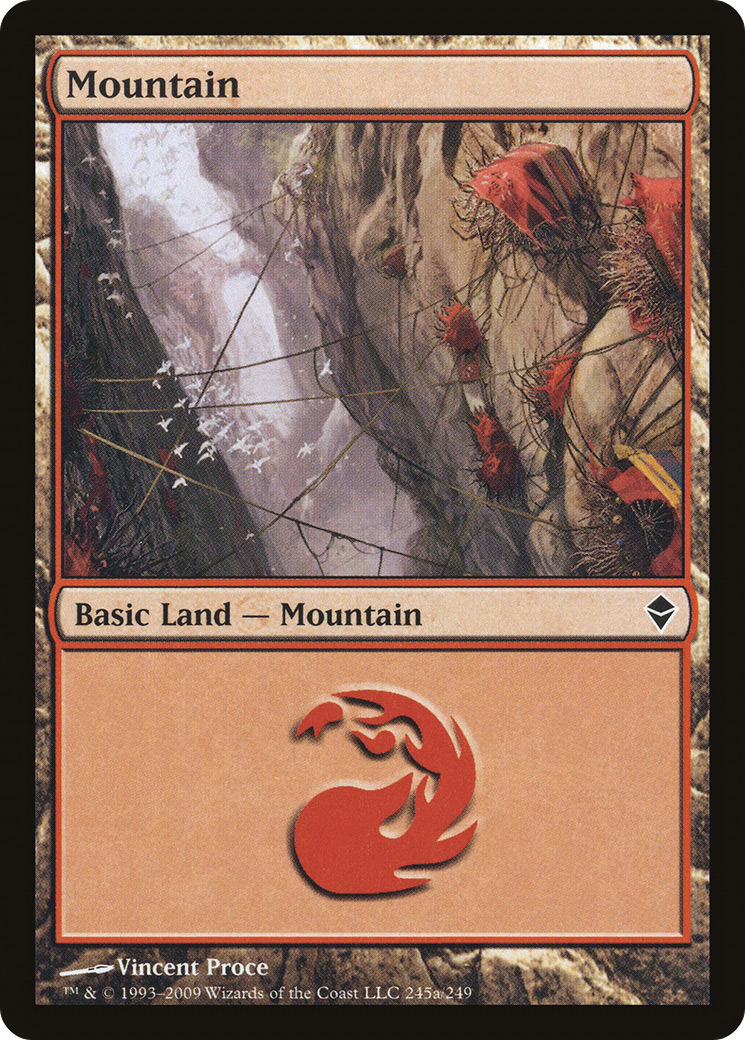 Image of Mountain (245a) (ZEN-245A) - Zendikar