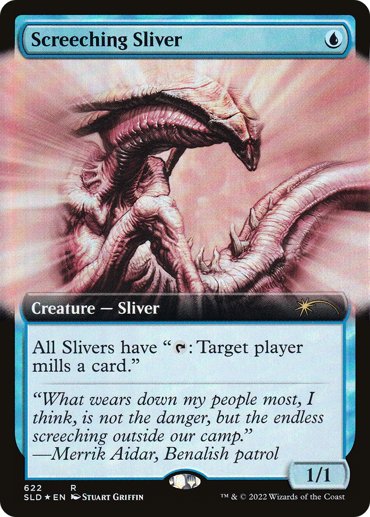 Image of Screeching Sliver (Extended Art) (SLD-622) - Secret Lair Drop: (Extended Art) Foil