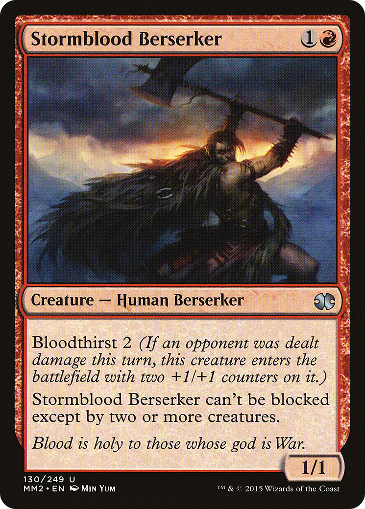 Image of Stormblood Berserker (MM2-130) - Modern Masters 2015