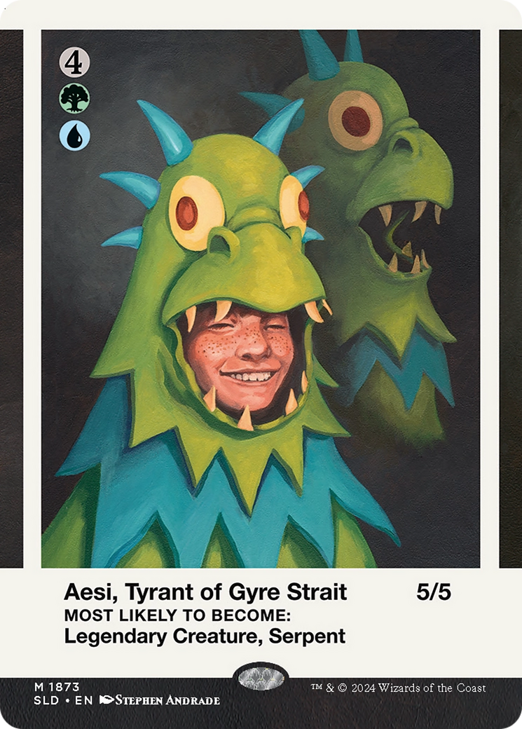 Image of Aesi, Tyrant of Gyre Strait (SLD-1873) - Secret Lair Drop (Borderless)