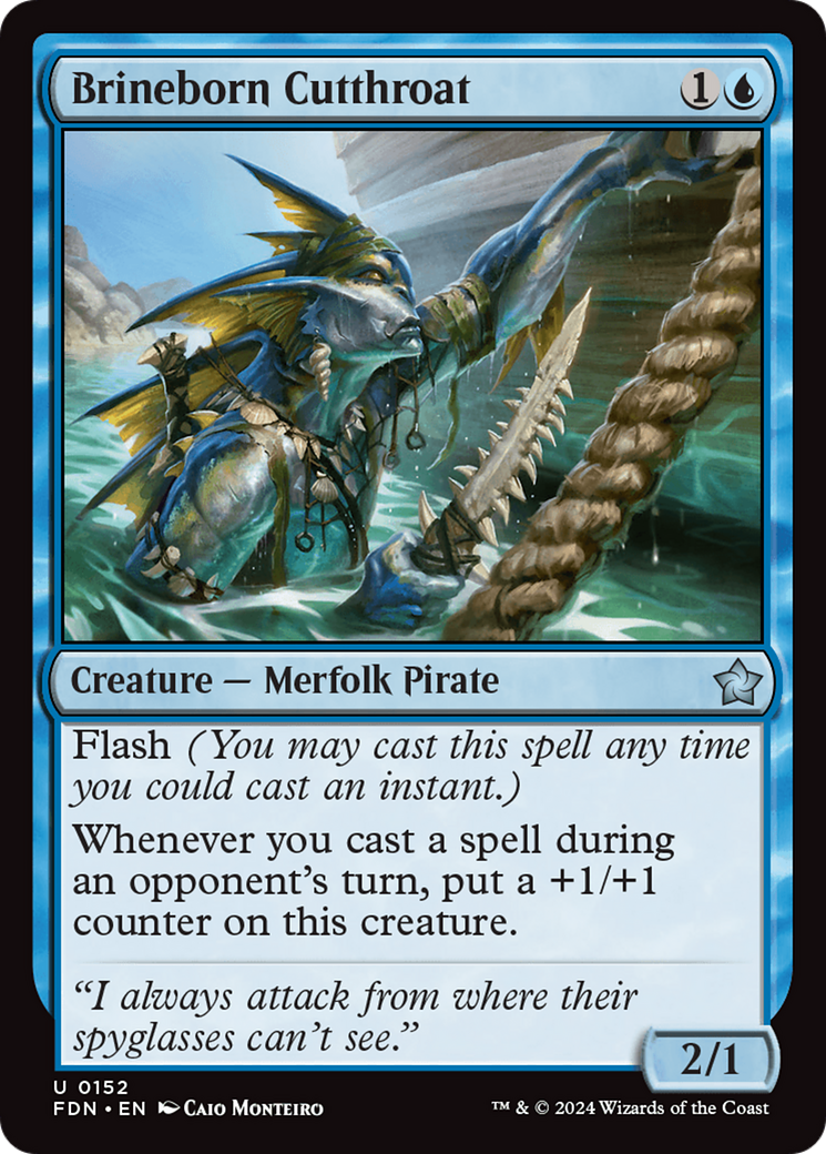 Image of Brineborn Cutthroat (FDN-152) - Foundations Foil