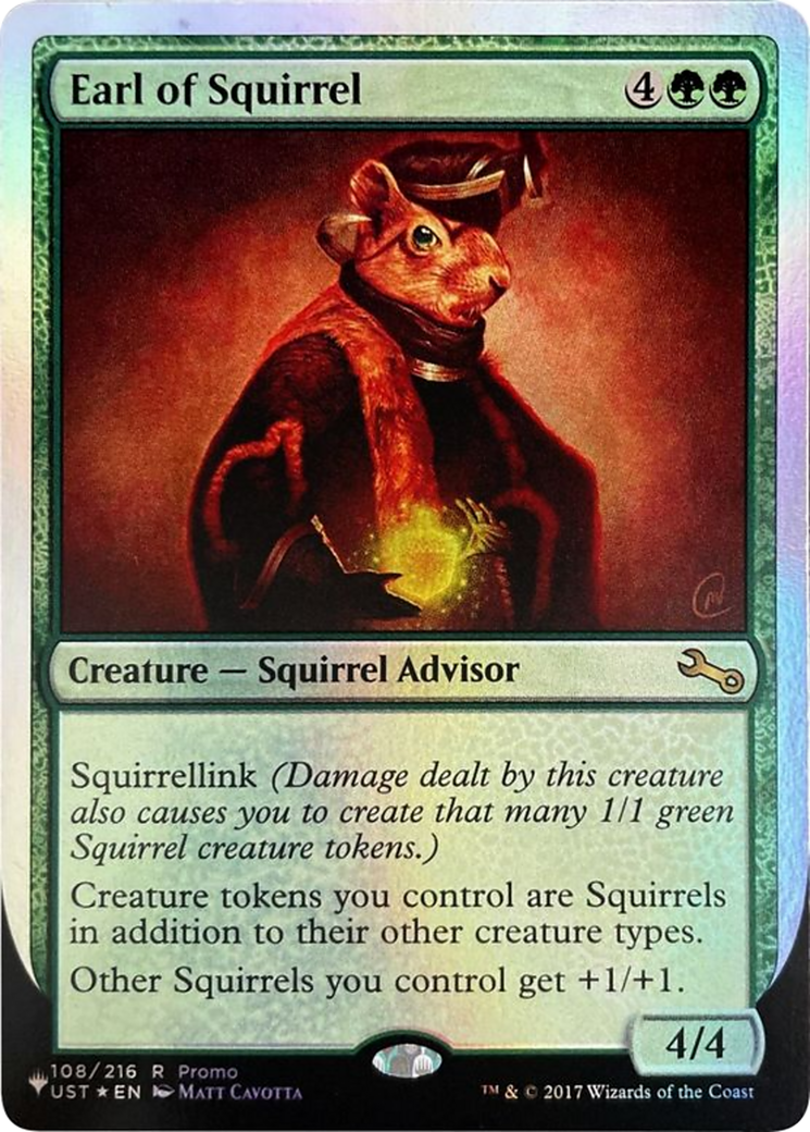 Image of Earl of Squirrel (LIST-108/216) - The List (Unfinity Foil Edition) Foil