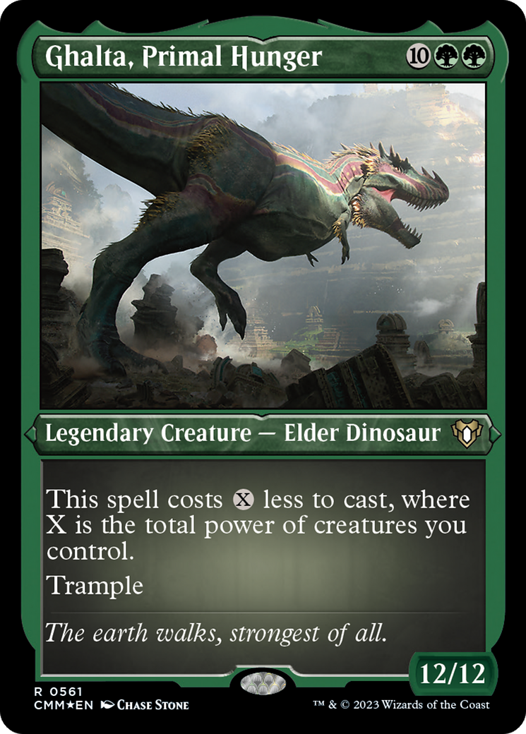 Image of Ghalta, Primal Hunger (CMM-561) - Commander Masters Etched Foil