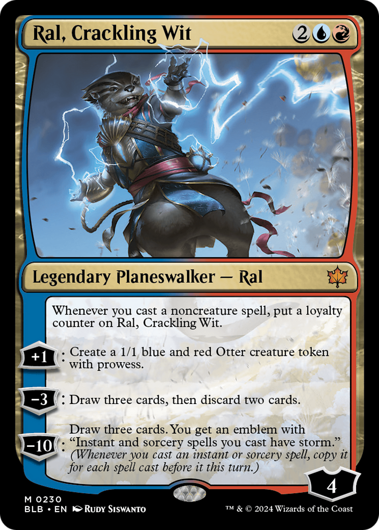 Image of Ral, Crackling Wit (BLB-230) - Bloomburrow Foil