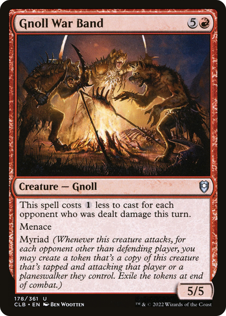 Image of Gnoll War Band (CLB-178) - Commander Legends: Battle for Baldur's Gate