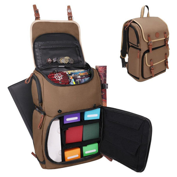 Enhance: Designer Edition Trading Card Storage Backpack Tan
