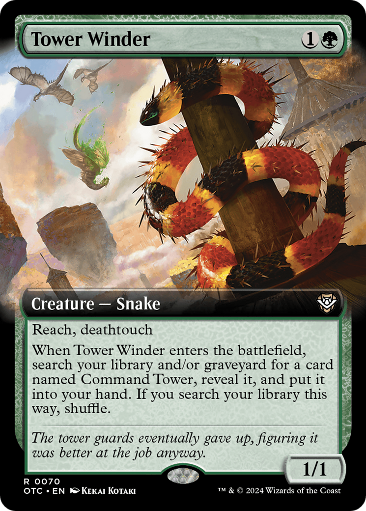 Image of Tower Winder (Extended Art) (OTC-070) - Outlaws of Thunder Junction Commander: (Extended Art)