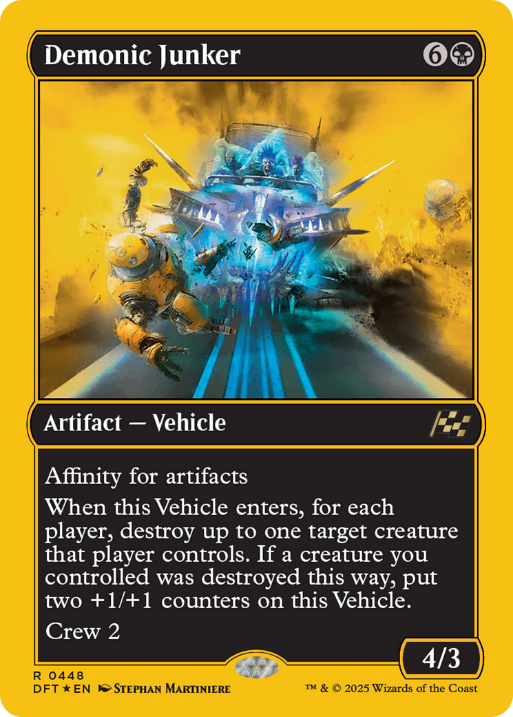Image of Demonic Junker (First-Place Foil) (DFT-448) - Aetherdrift Foil