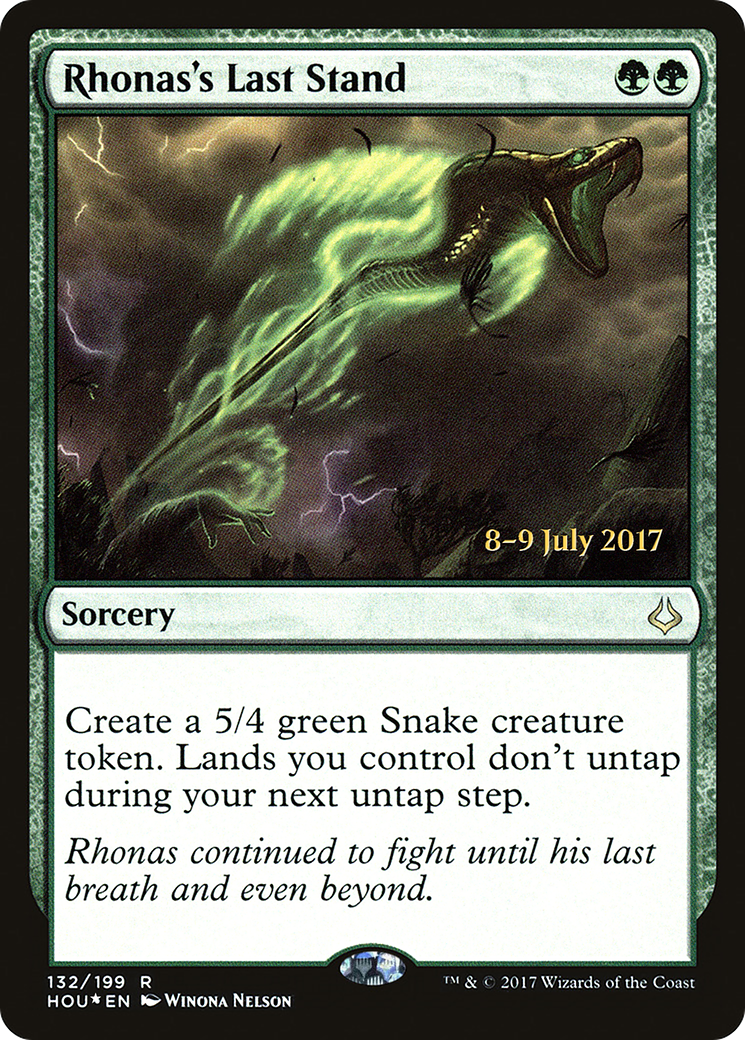 Image of Rhonas's Last Stand (PRE-132S) - Hour of Devastation Promos Foil