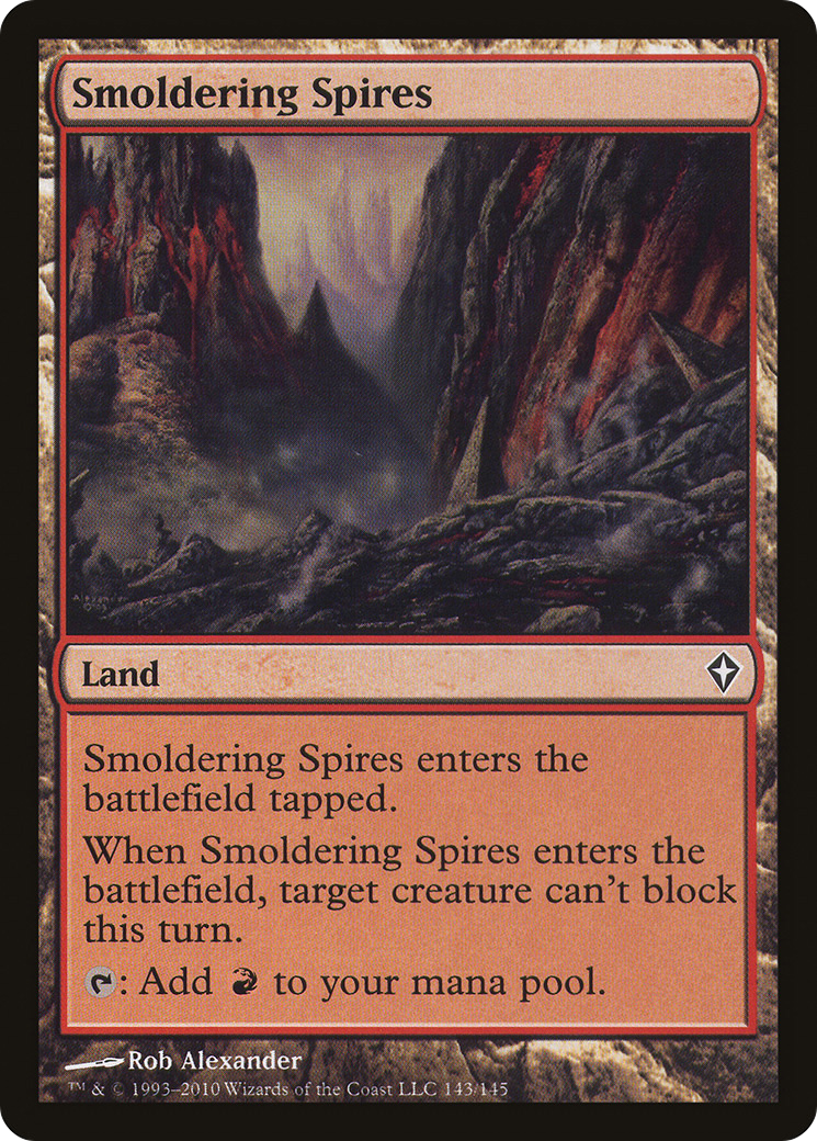 Image of Smoldering Spires (WWK-143) - Worldwake Foil