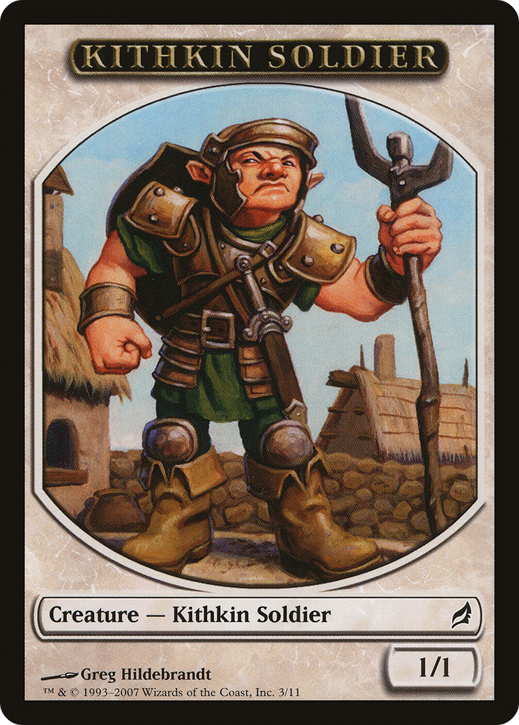 Image of Kithkin Soldier Token (LRW-003) - Lorwyn Tokens