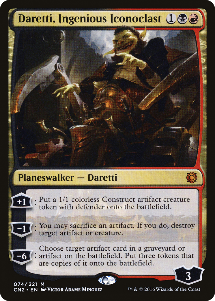 Image of Daretti, Ingenious Iconoclast (CN2-074) - Conspiracy: Take the Crown