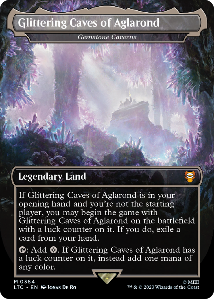 Image of Glittering Caves of Aglarond - Gemstone Caverns (LTC-364) - Tales of Middle-earth Commander / Glittering Caves of Aglarond (Borderless)