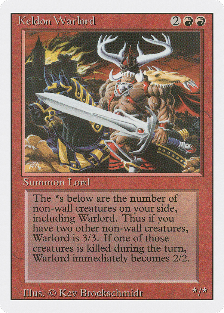 Image of Keldon Warlord (3ED-) - Revised Edition