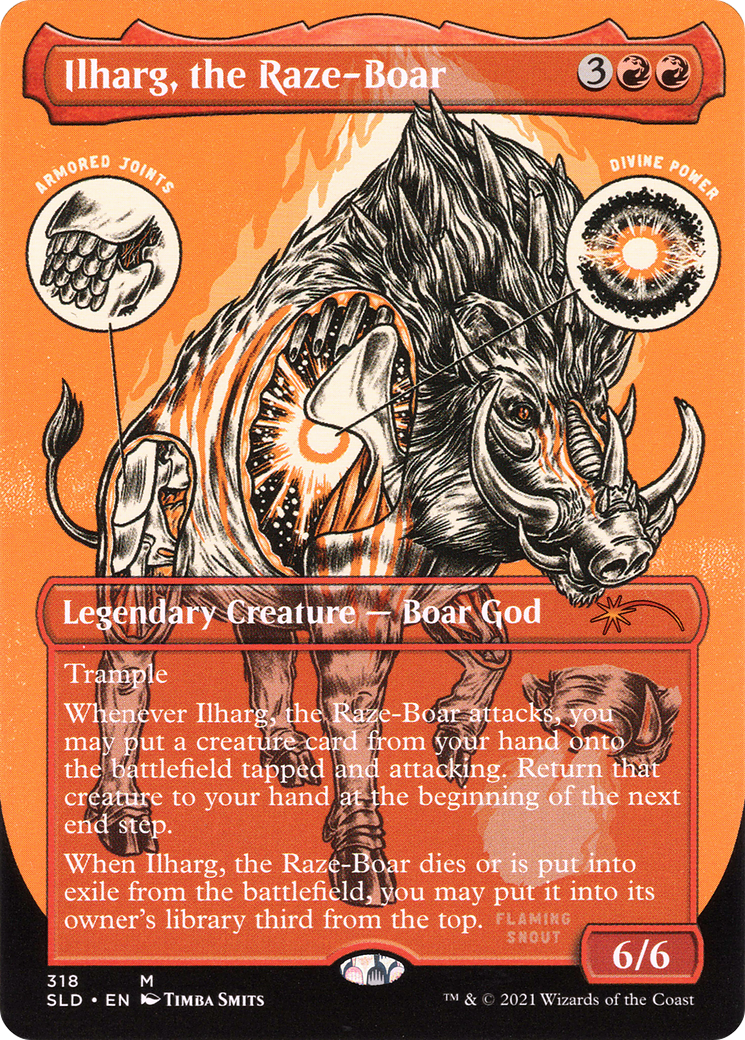 Image of Ilharg, the Raze-Boar (SLD-318) - Secret Lair Drop (Borderless)