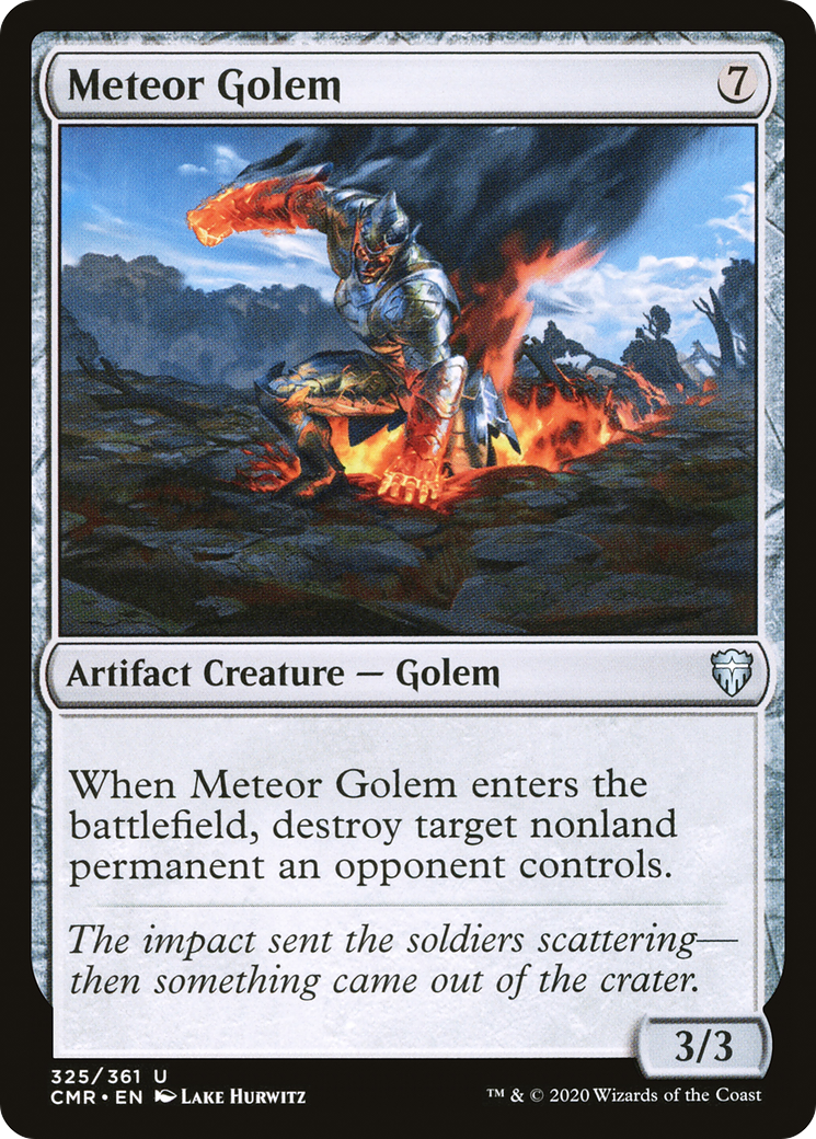 Image of Meteor Golem (325) (CMR-325) - Commander Legends Foil