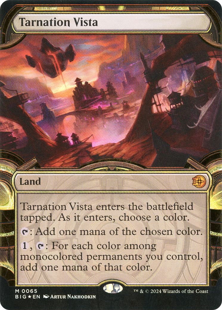 Image of Tarnation Vista (Showcase) (Raised Foil) (BIG-065) - The Big Score: (Showcase) Foil