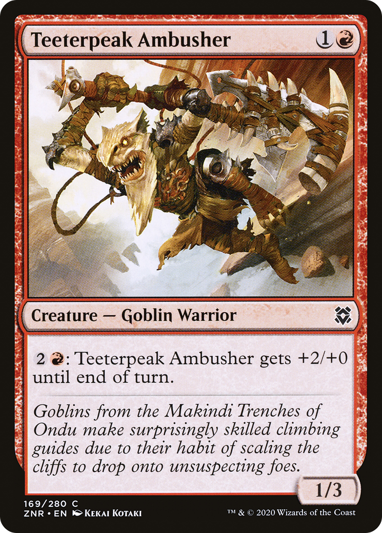 Image of Teeterpeak Ambusher (ZNR-169) - Zendikar Rising