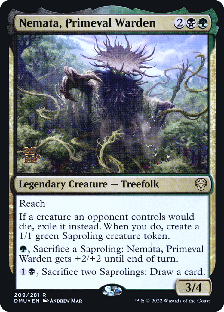 Image of Nemata, Primeval Warden (PRE-209) - Dominaria United Promos Foil