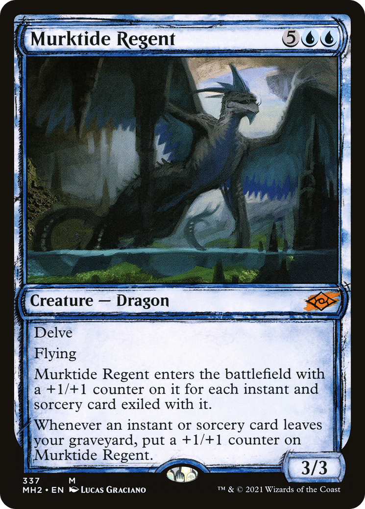 Image of Murktide Regent (Showcase) (MH2-337) - Modern Horizons 2: (Showcase) Foil