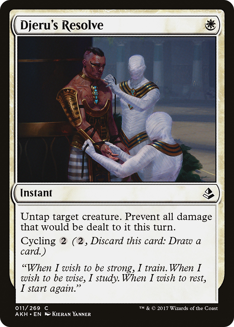 Image of Djeru's Resolve (AKH-011) - Amonkhet Foil