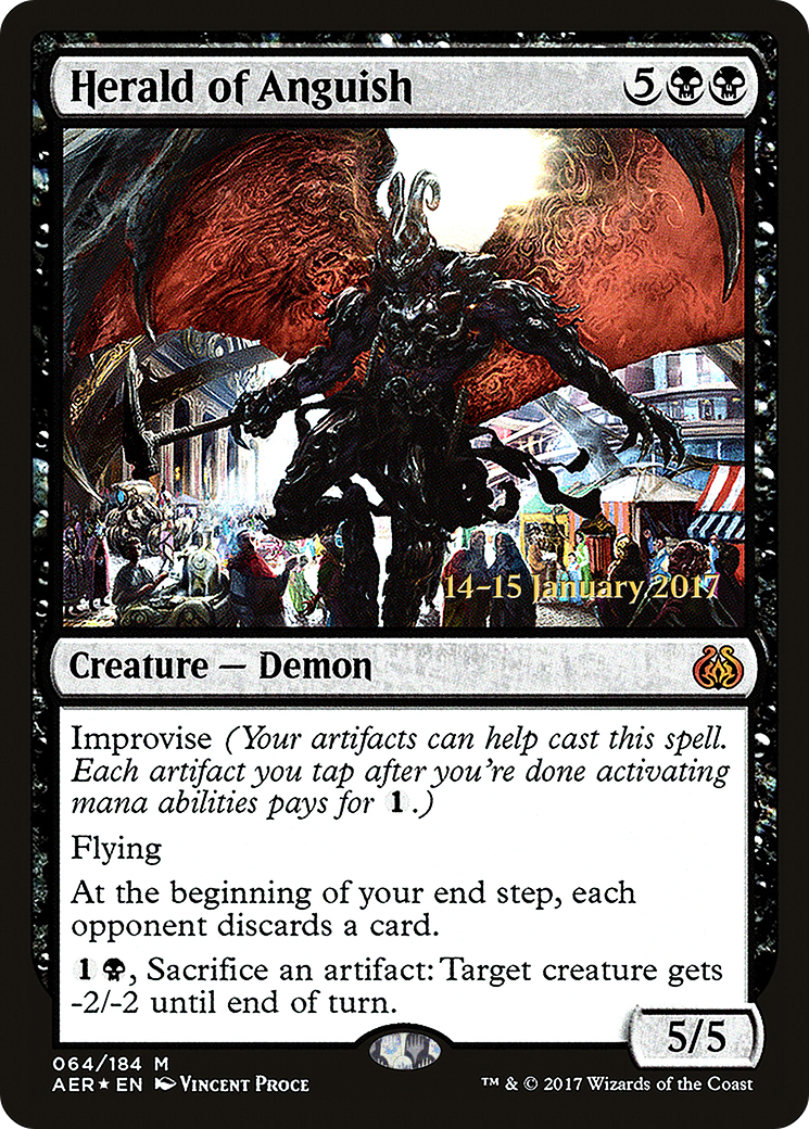Image of Herald of Anguish (PRE-064) - Aether Revolt Promos Foil