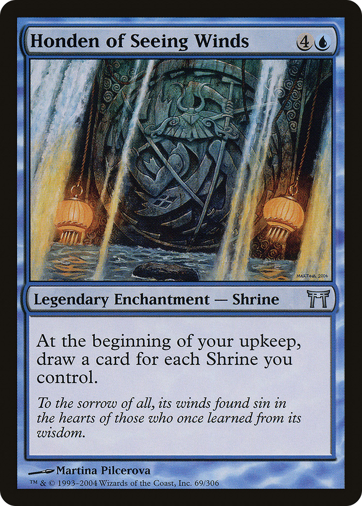 Image of Honden of Seeing Winds (CHK-069) - Champions of Kamigawa Foil