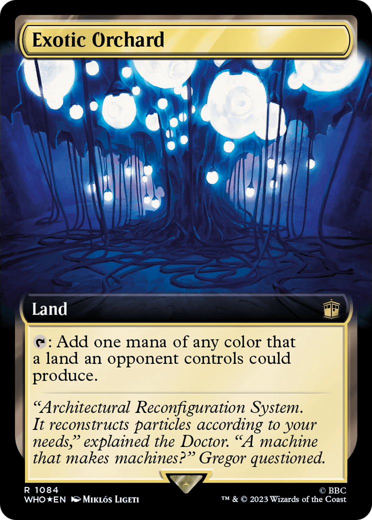 Image of Exotic Orchard (Extended Art) (Surge Foil) (WHO-1084) - Doctor Who: (Extended Art) Foil