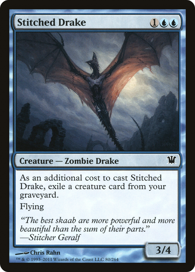 Image of Stitched Drake (ISD-080) - Innistrad