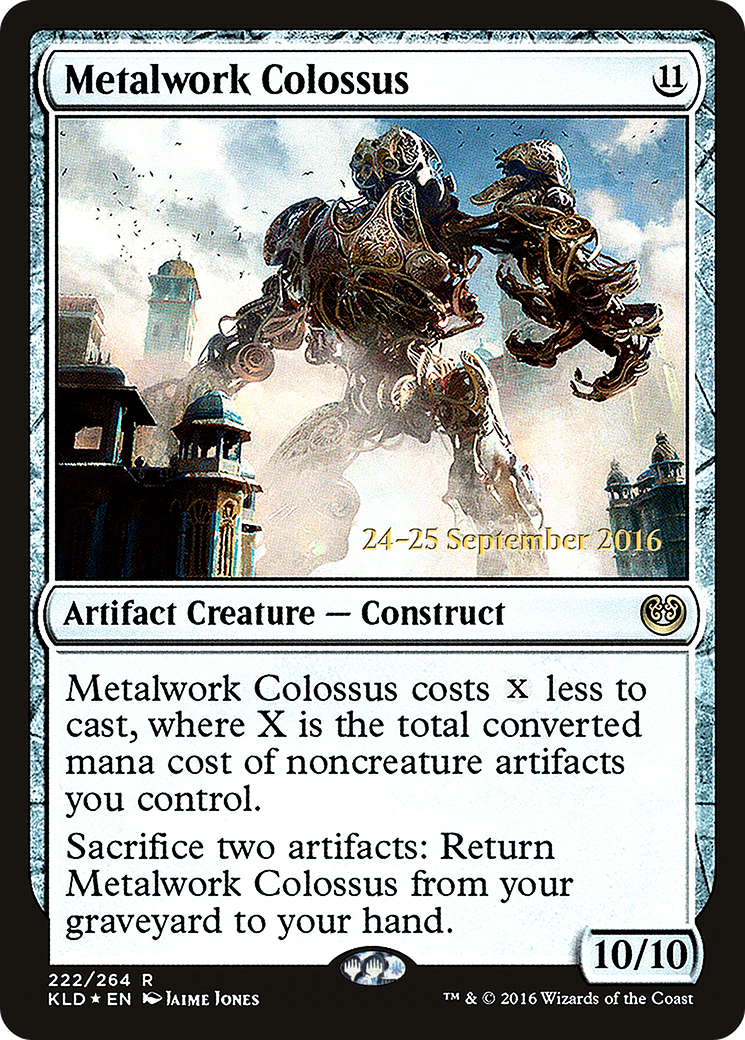 Image of Metalwork Colossus (PRE-222S) - Kaladesh Promos Foil