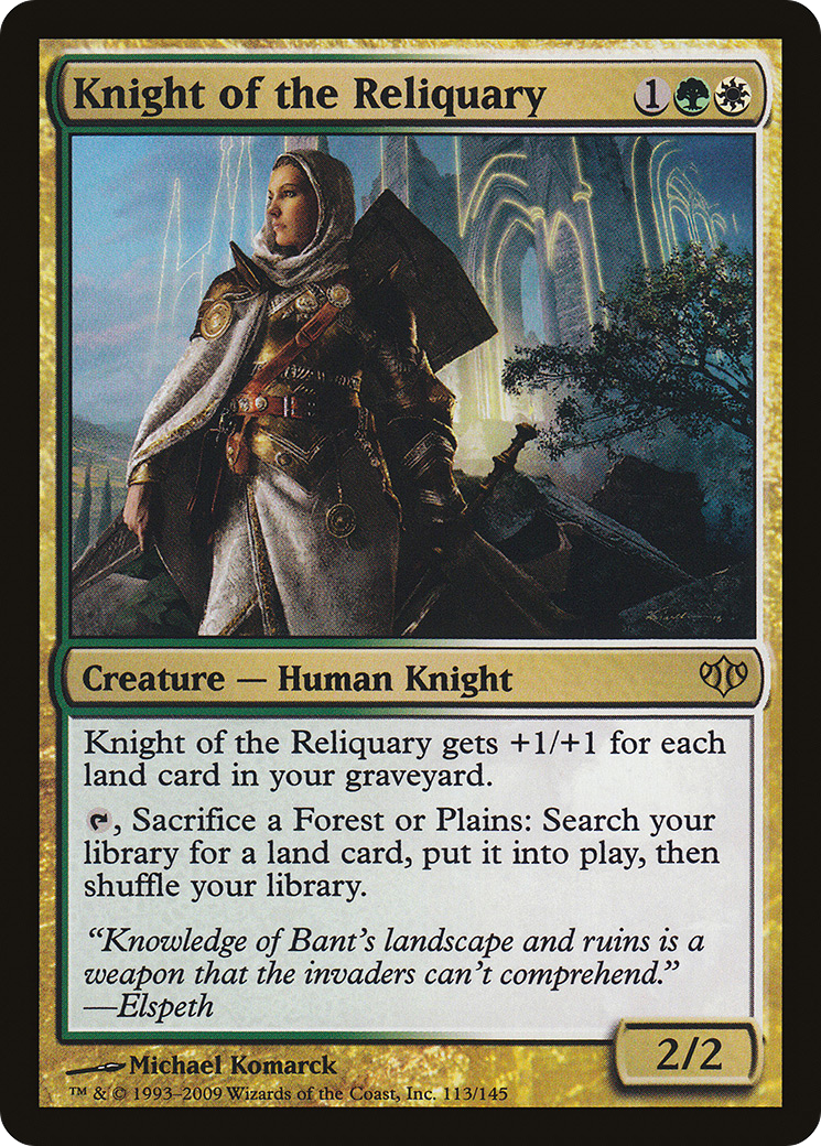Image of Knight of the Reliquary (CON-113) - Conflux Foil