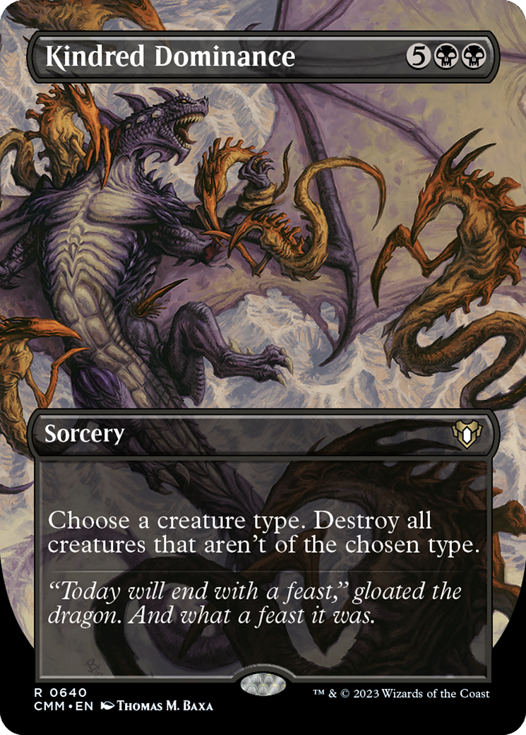 Image of Kindred Dominance (Borderless) (CMM-640) - Commander Masters (Borderless)